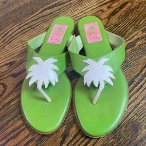 Vintage Lilly Pulitzer Tropical Sandals